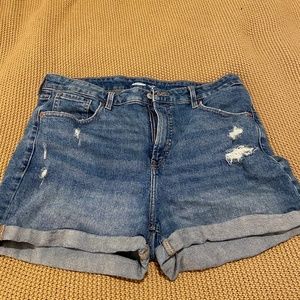 Classic blue denim shorts